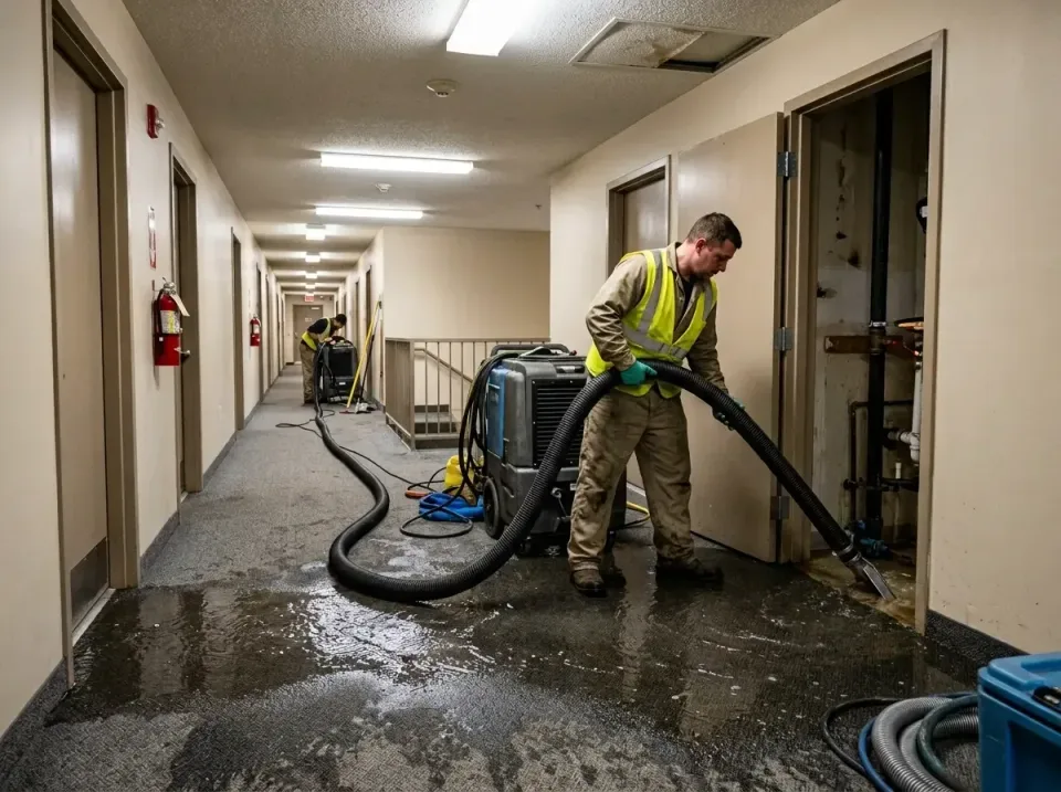 multi-unit-apartment-hallway-f-005 — frequently asked questions, Emergency Burst Pipe Water Extraction & Removal in Hoopesto…